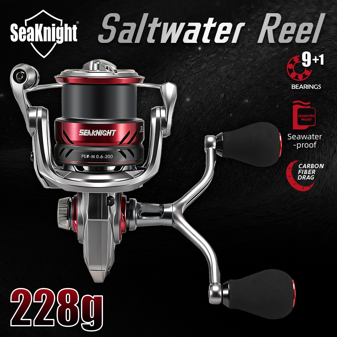 Abu Garcia Reel Max - Carretilha de Pesca Giratória SeaKnight Marca