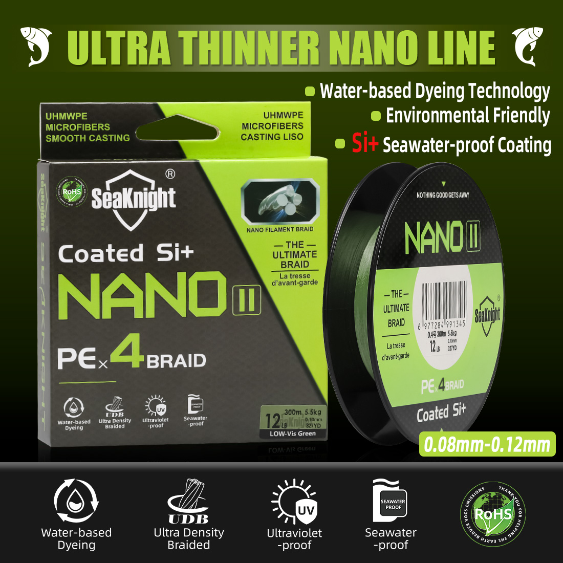 Copolymer Line - Seaknight marca nano ii série 300m