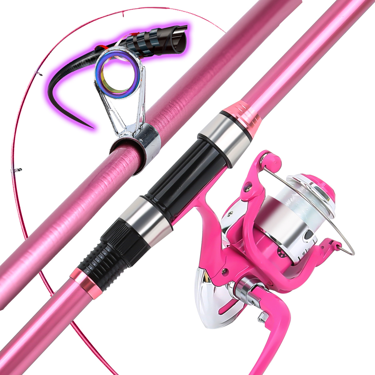 Conjunto completo de vara de p - Fishing Line Spooler avaliação e preço